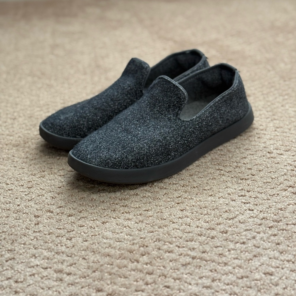 Allbirds Gray Wool Slip-On Wool Lounger Loafers